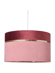 BHS Pink Violet 40cm Mixed Fabric Shade - Image 6 of 7