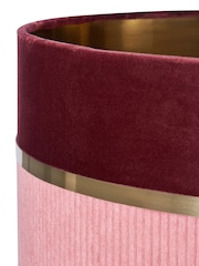 BHS Pink Violet 40cm Mixed Fabric Shade - Image 7 of 7