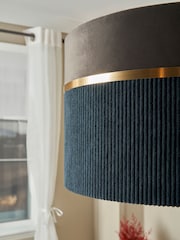 BHS Grey Violet 40cm Mixed Fabric Shade - Image 5 of 7
