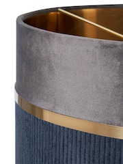 BHS Grey Violet 40cm Mixed Fabric Shade - Image 6 of 7