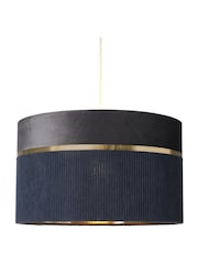 BHS Grey Violet 40cm Mixed Fabric Shade - Image 7 of 7