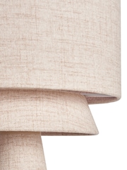 BHS Natural Terri Tiered Table Lamp - Image 6 of 7