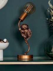 BHS Bronze Tarsier Bendy Tube Table Lamp - Image 2 of 7