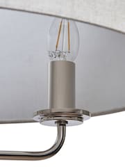 BHS Polished Nik Grey Henry 3 Ceiling Pendant Light - Image 6 of 7