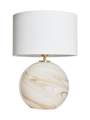 BHS Lewis Marble Glass Ball Table Lamp - Image 6 of 7