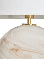 BHS Lewis Marble Glass Ball Table Lamp - Image 7 of 7