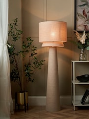 BHS Natural Terri Tiered Floor Lamp - Image 3 of 7