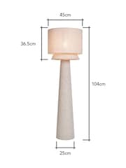 BHS Natural Terri Tiered Floor Lamp - Image 4 of 7