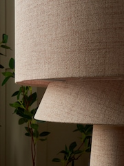 BHS Natural Terri Tiered Floor Lamp - Image 5 of 7