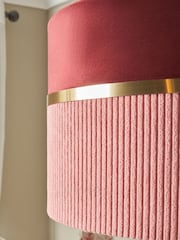 BHS Pink Violet 30cm Mixed Fabric Shade - Image 5 of 7