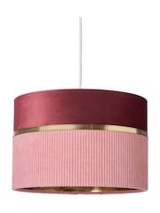BHS Pink Violet 30cm Mixed Fabric Shade - Image 6 of 7