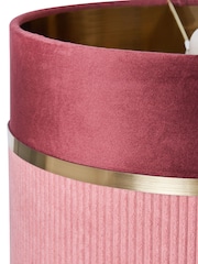 BHS Pink Violet 30cm Mixed Fabric Shade - Image 7 of 7