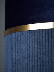 BHS Blue Violet 40cm Mixed Fabric Shade - Image 5 of 7