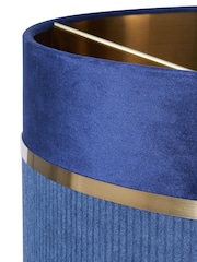 BHS Blue Violet 40cm Mixed Fabric Shade - Image 6 of 7
