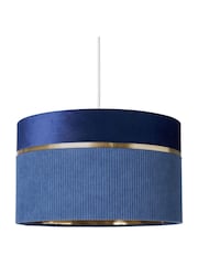 BHS Blue Violet 40cm Mixed Fabric Shade - Image 7 of 7