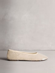 Ivory Forever Comfort® Round Toe Sequin Ballerina Flats - Image 7 of 10