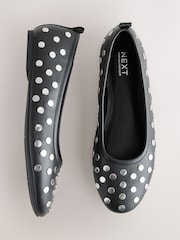 Black Forever Comfort® Round Toe Ballerinas - Image 1 of 5