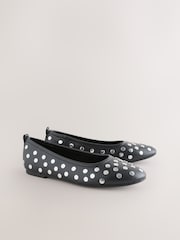Black Forever Comfort® Round Toe Ballerinas - Image 2 of 5