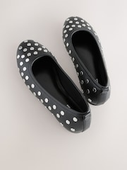Black Forever Comfort® Round Toe Ballerinas - Image 3 of 5