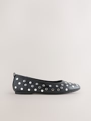 Black Forever Comfort® Round Toe Ballerinas - Image 4 of 5