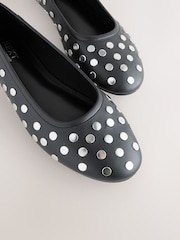 Black Forever Comfort® Round Toe Ballerinas - Image 5 of 5