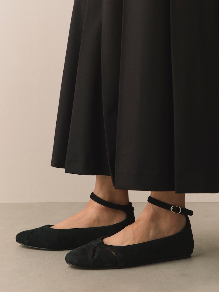 mens black winter dress coat Therapy Tabi Ballet Flats Black