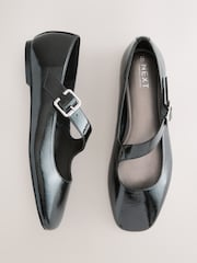 Black Forever Comfort® Asymmetric Mary Jane Shoes - Image 1 of 5