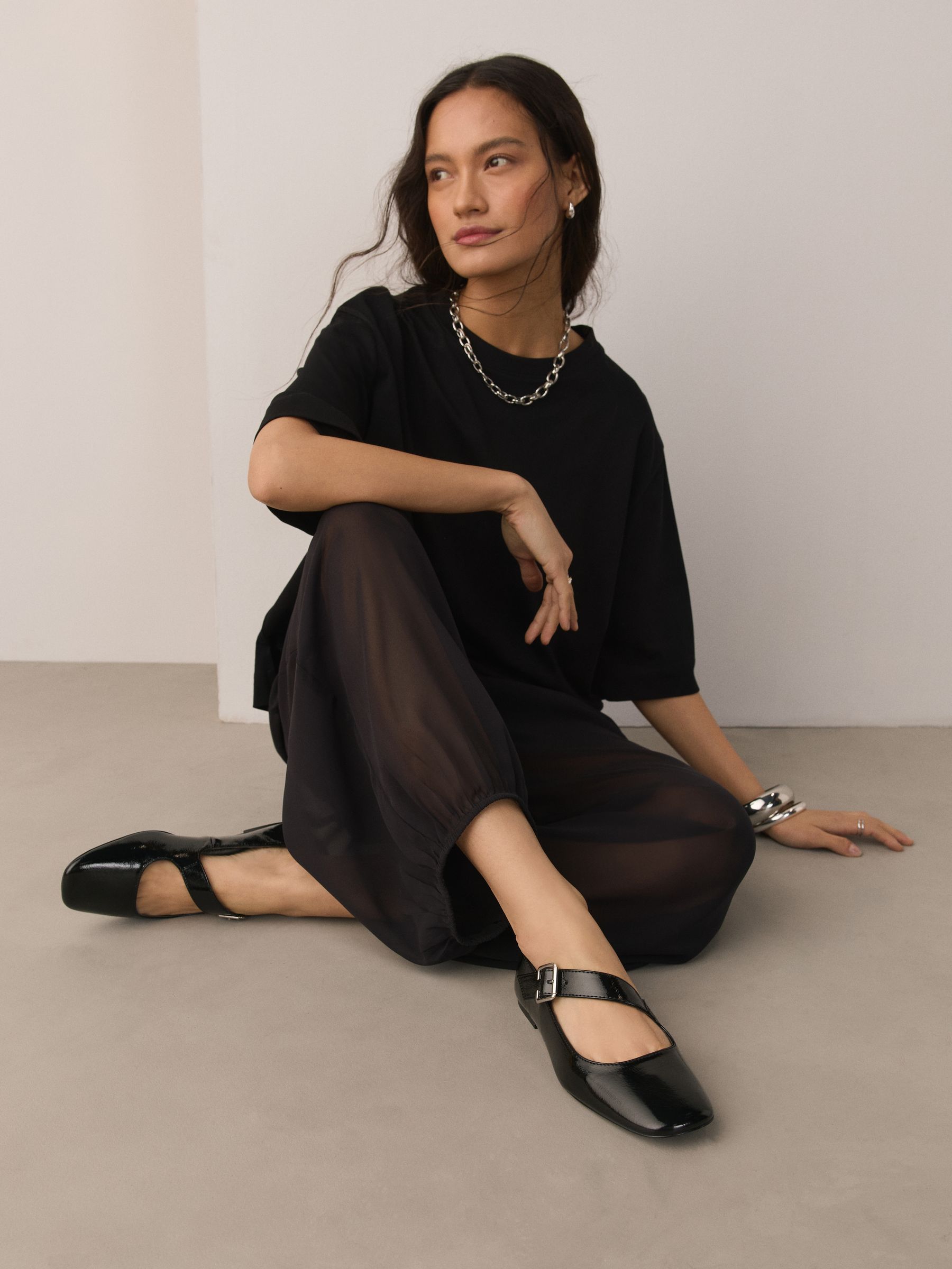Buy Black Forever Comfort® Asymmetric Mary Jane Shoes from Next USA