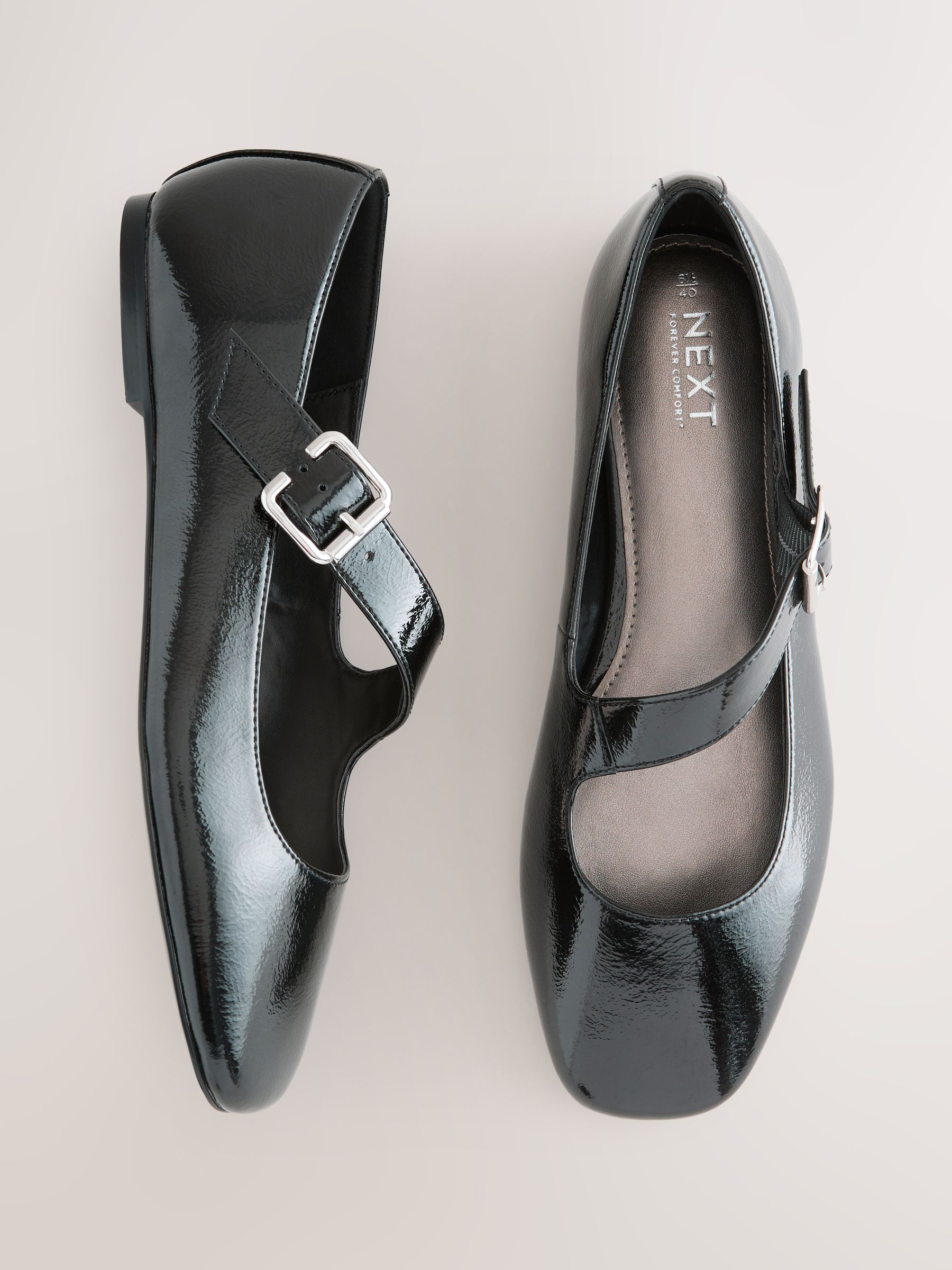 Buy Black Forever Comfort® Asymmetric Mary Jane Shoes from Next USA