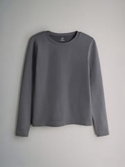 The Set 3 Pack Active Long Sleeve Smoothing T-Shirt Black/Charcoal/Grey - Image 3 of 6