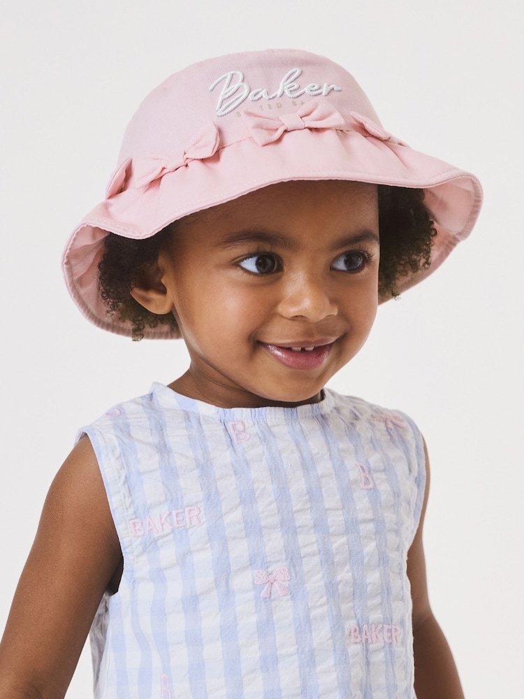 Baker by Ted Baker Logo Bucket Pink Hat - Image 2 of 11