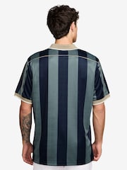 Nike Black/Grey Fairway Fresh Stripe Golf Loose Fit Polo Shirt - Image 2 of 3