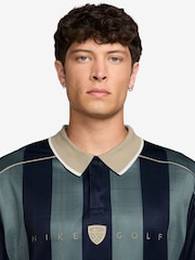 Nike Black/Grey Fairway Fresh Stripe Golf Loose Fit Polo Shirt - Image 3 of 3