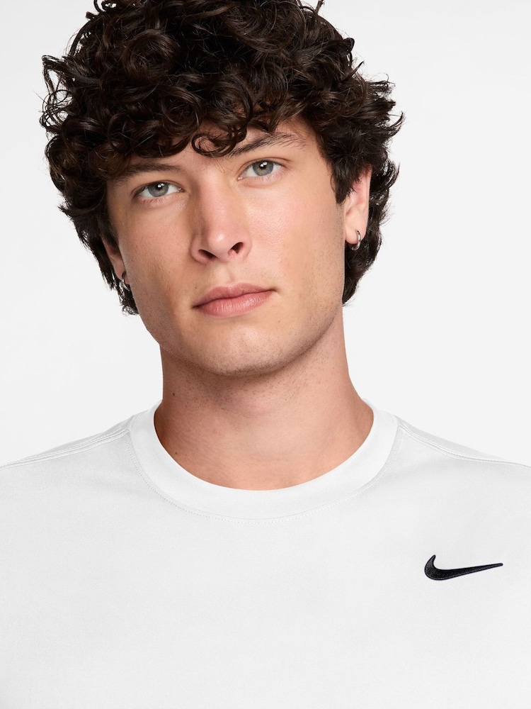 Nike White/Black Dri-FIT Flex Training T-Shirt - Image 3 of 3