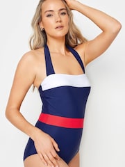 Long Tall Sally Colourblock Halter Neck Swimsuit - Bild 1 von 5