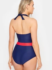 Long Tall Sally Colourblock Halter Neck Swimsuit - Bild 3 von 5