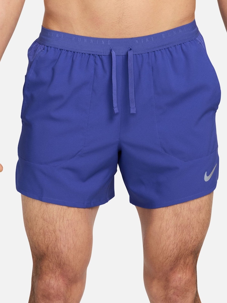 Nike Lapis Blue Stride 5 inch Brief Lined Running Shorts - Image 1 of 5