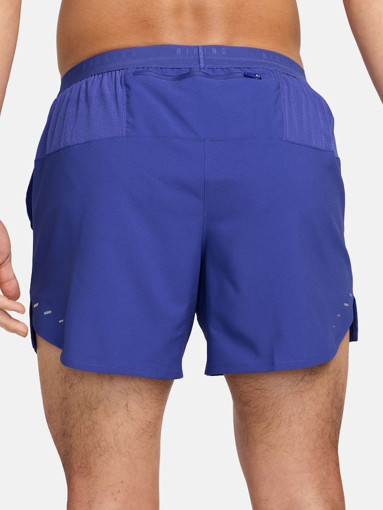 Nike Lapis Blue Stride 5 inch Brief Lined Running Shorts - Image 2 of 5