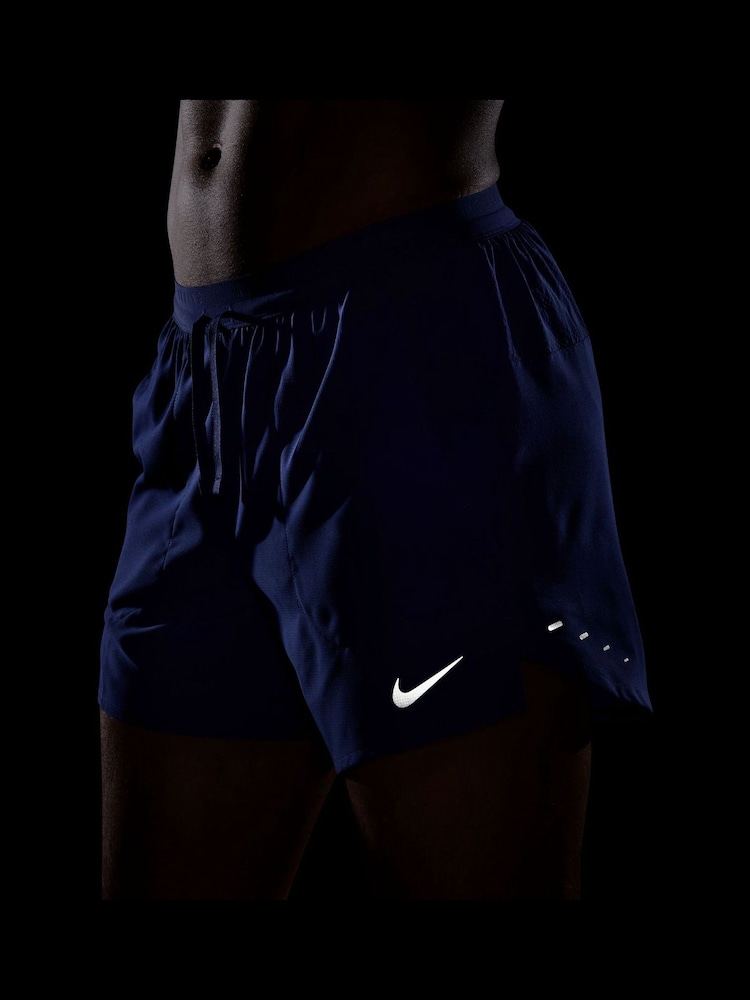 Nike Lapis Blue Stride 5 inch Brief Lined Running Shorts - Image 5 of 5