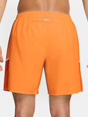 Nike Total Orange 7 Inch Miler Dri-FIT 7 Inch Brief Lined Running Shorts - Image 2 of 4