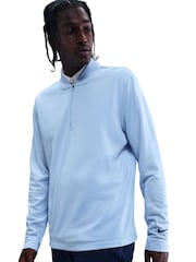 Nike Blue Therma-FIT Velocity 1/2 Zip Golf Top - Image 4 of 5