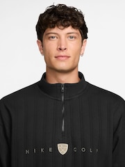 Nike Black Therma-FIT 1/2 Zip Top Oversized Golf Sweat Top - Image 3 of 3