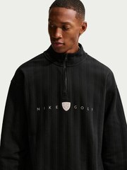 Nike Black Therma-FIT 1/2 Zip Top Oversized Golf Sweatshirt - Image 4 of 5