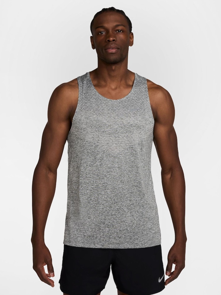Nike Smoke Grey Stride Dri-FIT ADV Running Vest - Image 1 of 6