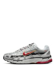 Nike Grey/Red P-6000 Trainers - Image 2 of 12