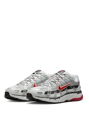 Nike Grey/Red P-6000 Trainers - Image 5 of 12
