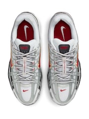 Nike Grey/Red P-6000 Trainers - Image 9 of 12