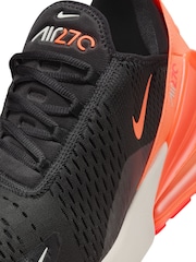 Nike Orange/Black Air Max 270 Trainers - Image 10 of 11