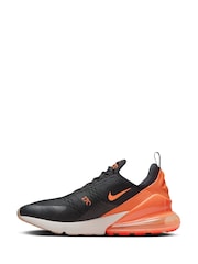 Nike Orange/Black Air Max 270 Trainers - Image 4 of 11