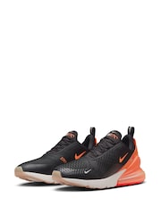 Nike Orange/Black Air Max 270 Trainers - Image 5 of 11